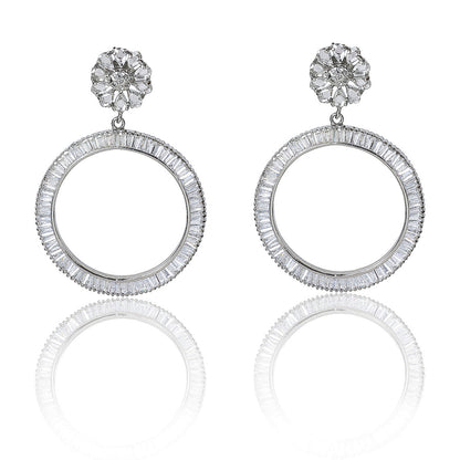 Diamante round danglers