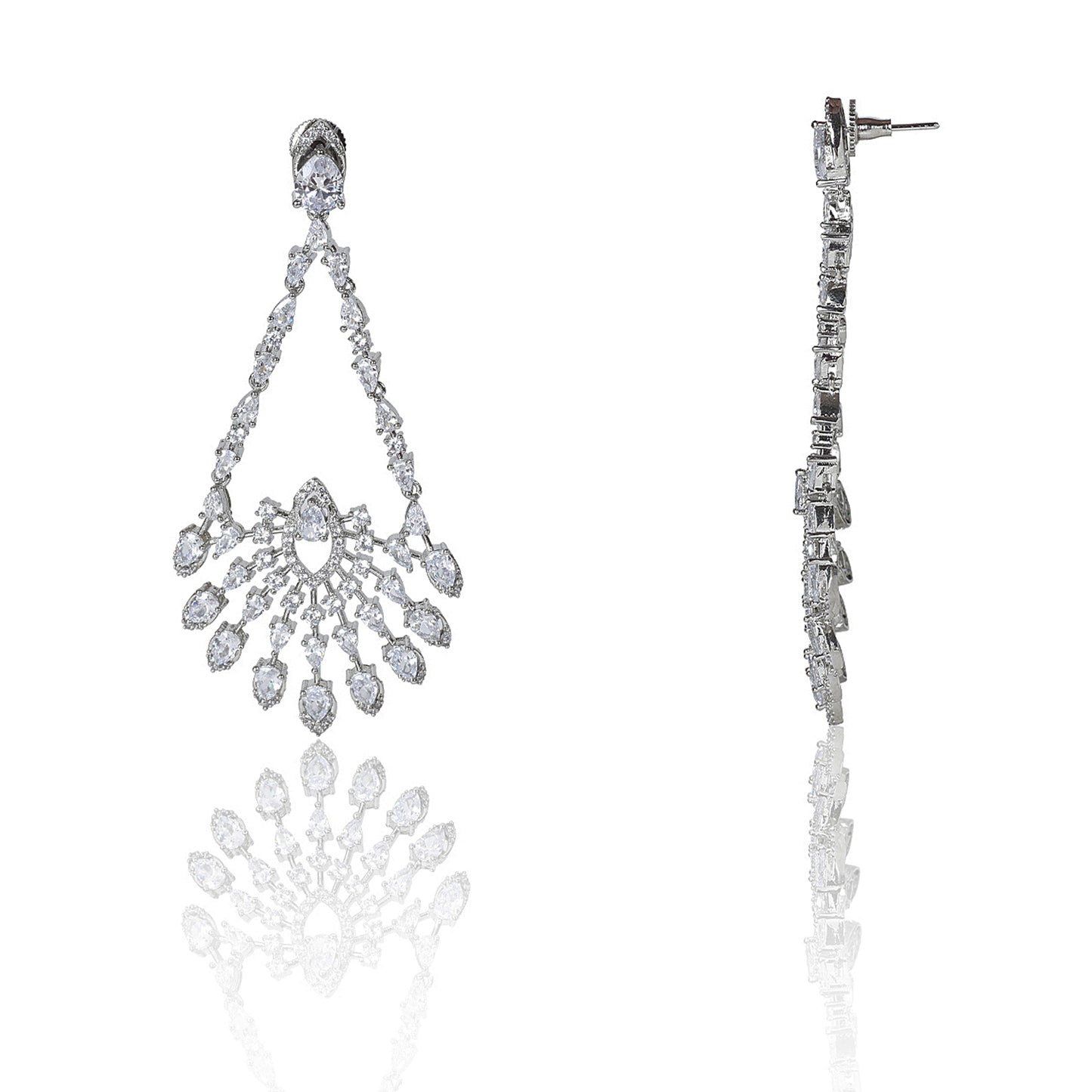 Diamante Cubic Zirconia Dangler earrings