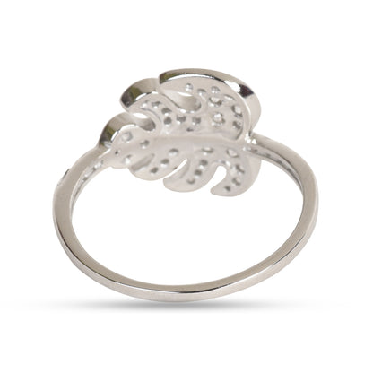 Leaf 92.5 Sterling silver ring