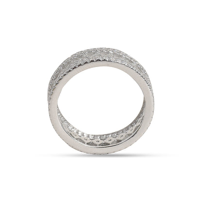 Trendy 92.5 Sterling silver band ring