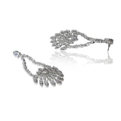 Diamante Cubic Zirconia Dangler earrings