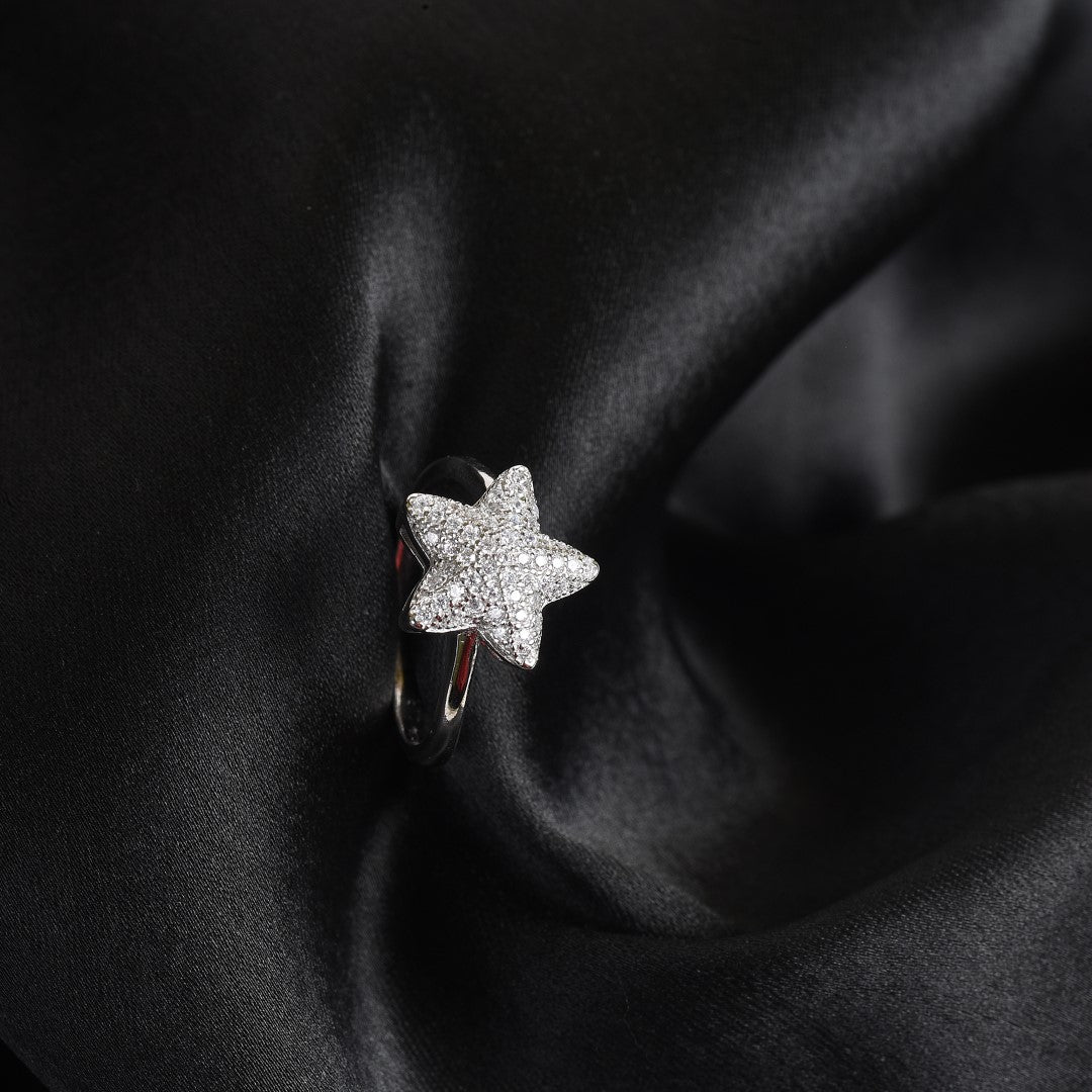 Star 92.5 Sterling silver ring